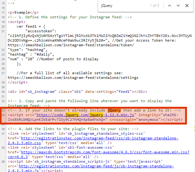 Jquery Is Not Defined And No Posts Shown Smash Balloon