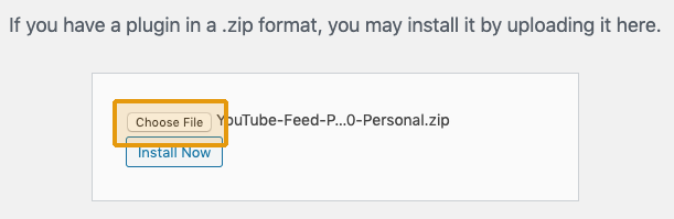 select .zip file