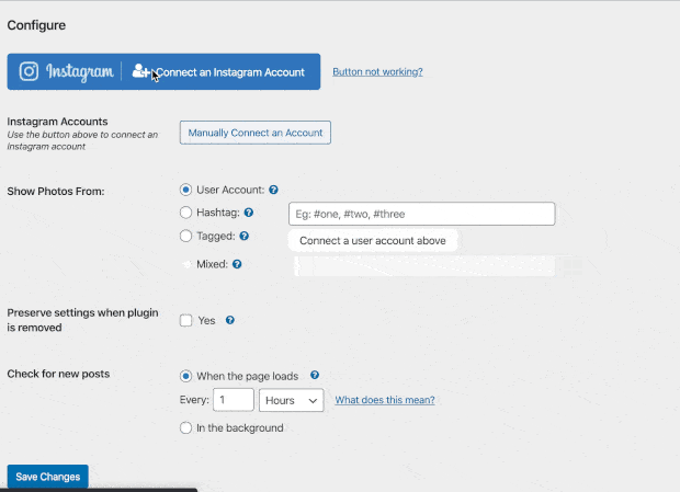 Connecting to Instagram API