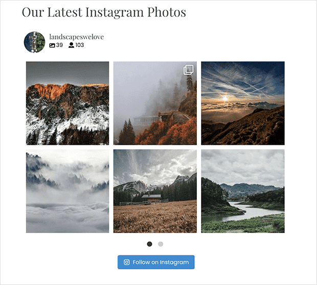 How to Display a Horizontal Instagram Feed in WordPress