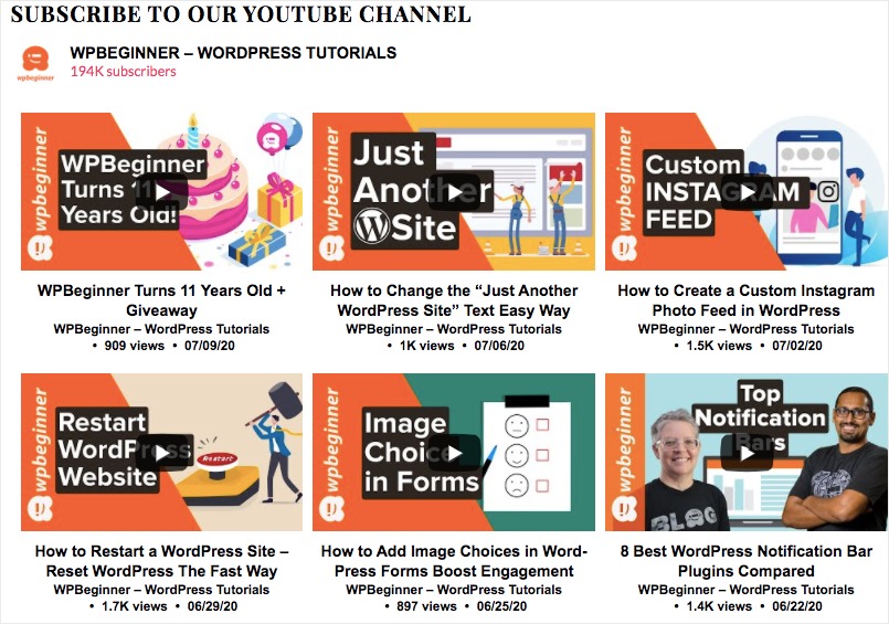 How To Embed Youtube Channel On Your Website Best Way