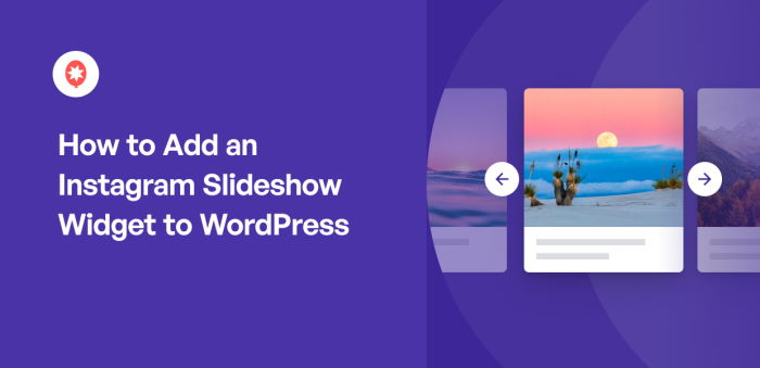 How to Add an Instagram Slideshow Widget to WordPress