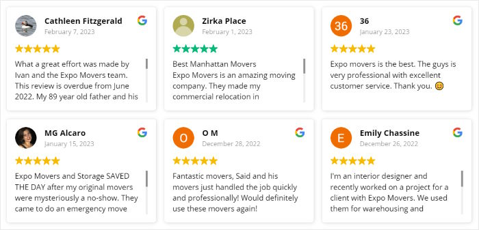 google reviews example