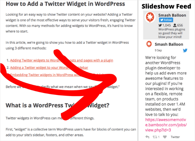 How to Create a Horizontal Twitter Feed in WordPress (Easy)