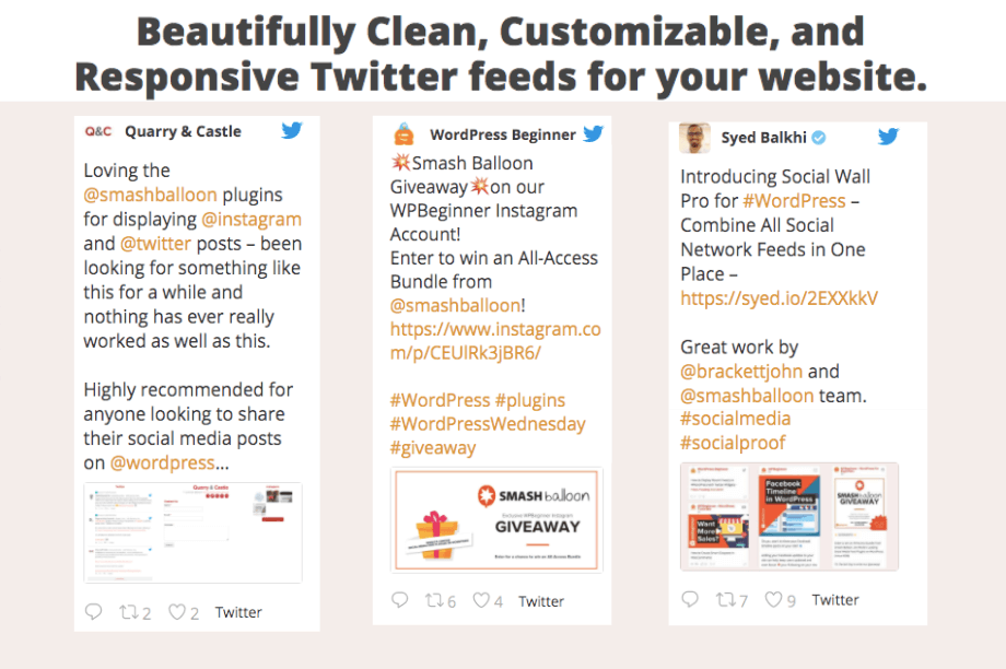 add twitter to wordpress smash balloon mentions