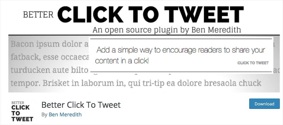 best twitter plugins better click to tweet