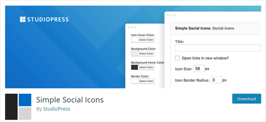 best twitter plugins simple social icons