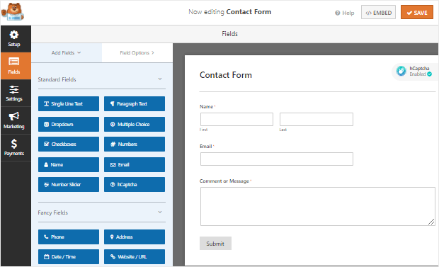 wpforms easy form builder