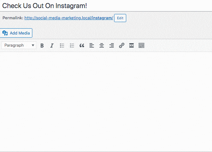 instagram post to wordpress oembed