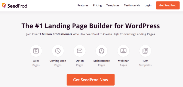 seedprod best landing page builder