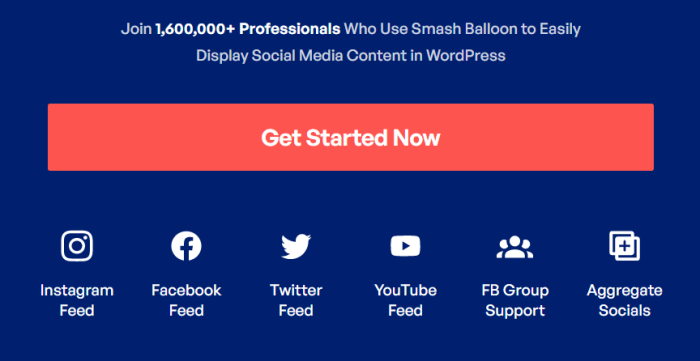 supported platforms smash balloon