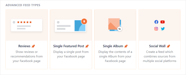 advanced feed types custom facebook feed pro
