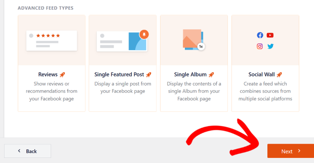 select your feed type