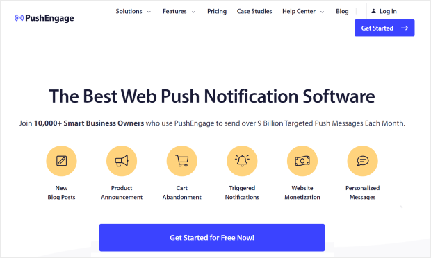 best push notification software pushengage