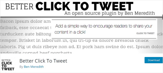 better click to tweet twitter marketing tool