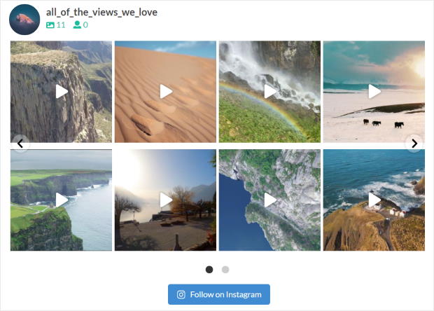 carousel layout for your instagram feeds