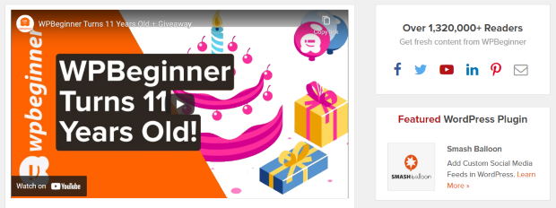 celebrate milestone on your website