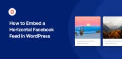 How to Embed a Horizontal Facebook Feed in WordPress
