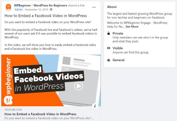share your youtube videos to facebook groups