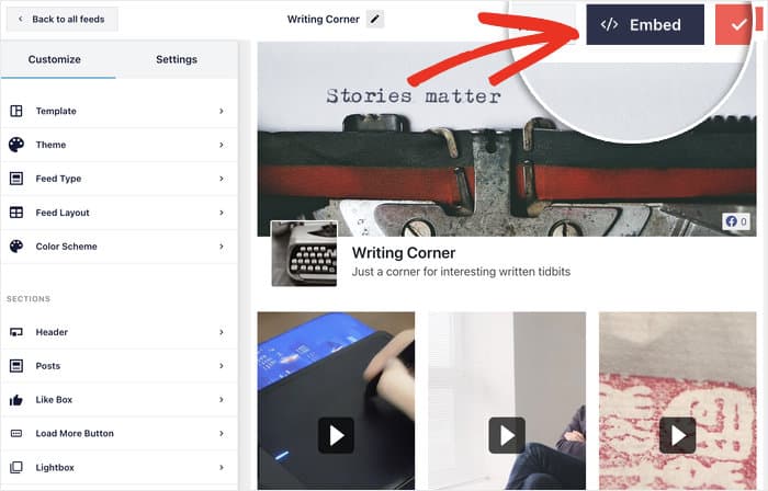 embed your facebook video feed easily