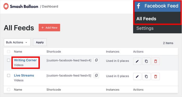 open your facebook video feed again