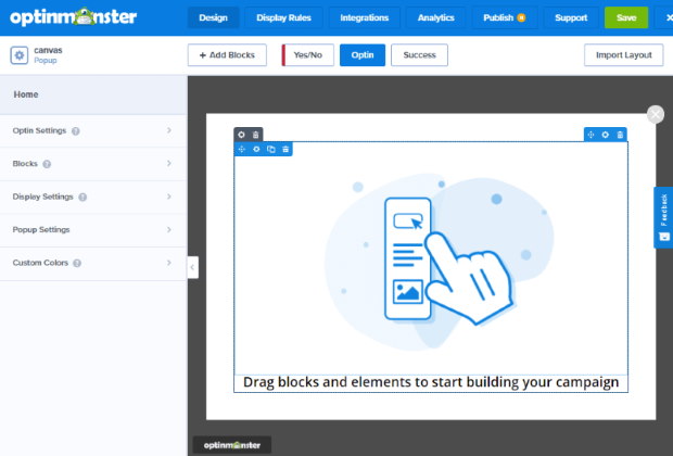 optinmonster easy builder