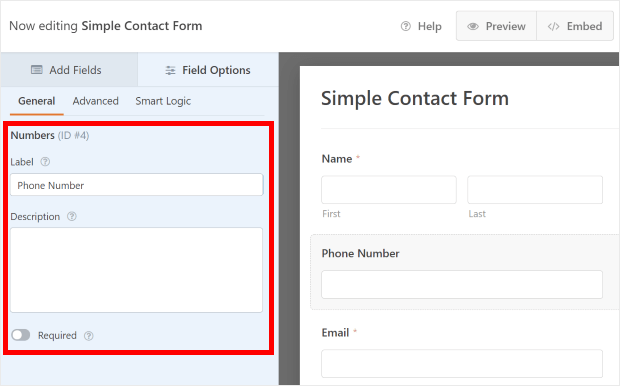 edit field details