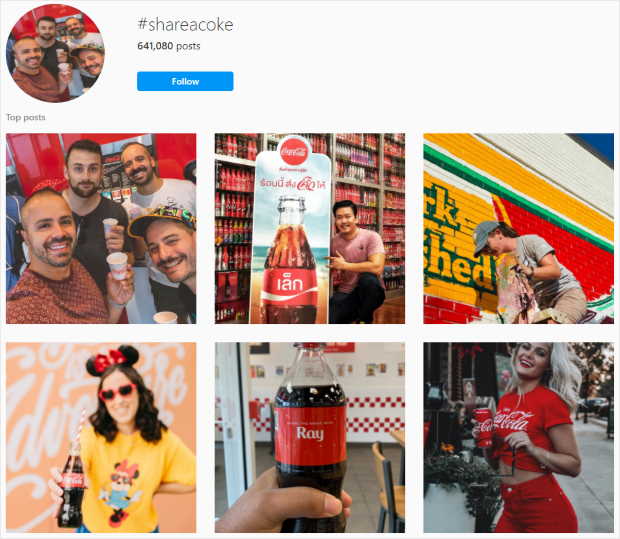 example of instagram marketing campaign hashtags