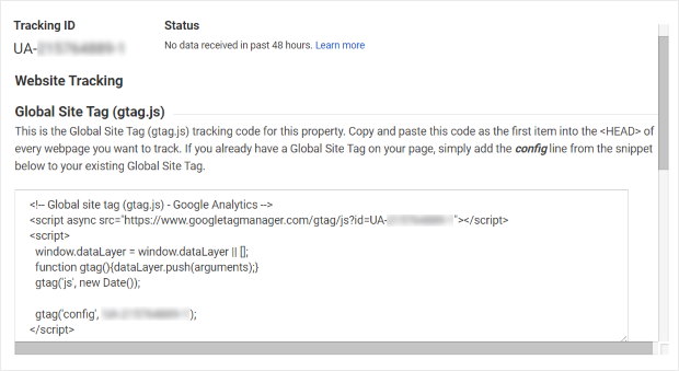 google analytics code