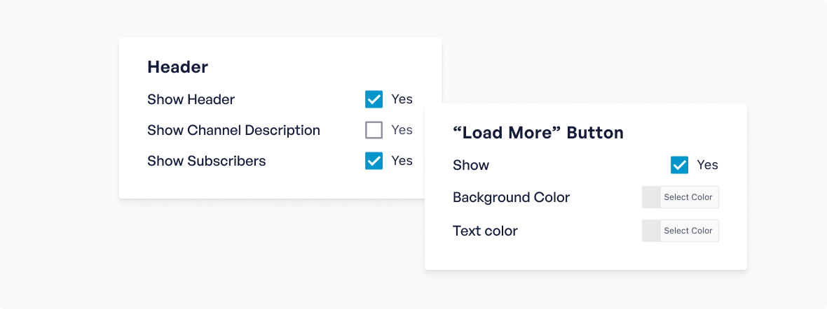 YouTube Feed Features