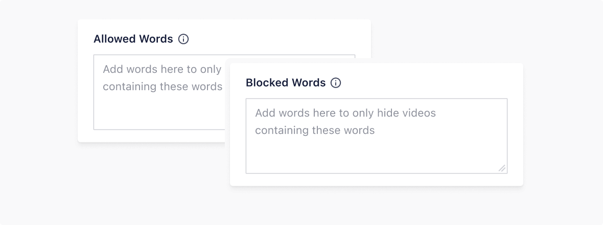 YouTube Feed Features