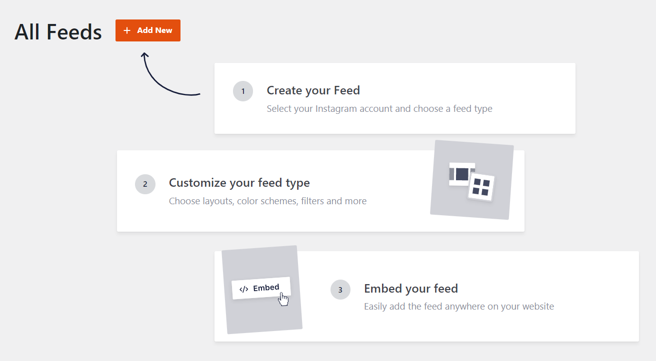 guided flow create instagram feed