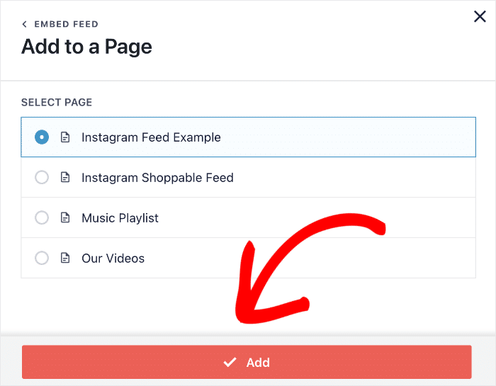 add instagram feed to a page
