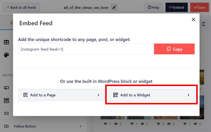 posts - How to use Add link pop up for a WordPress widget