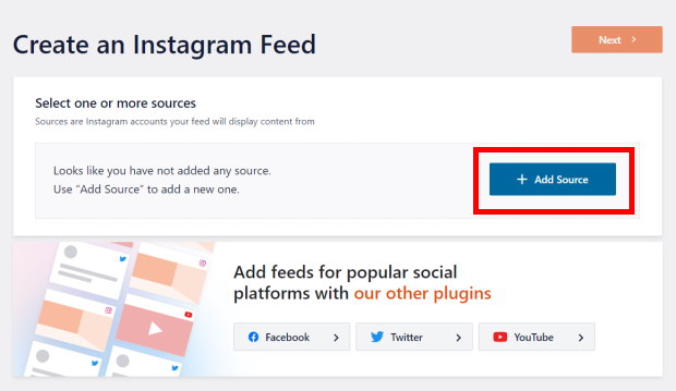 add source instagram feed