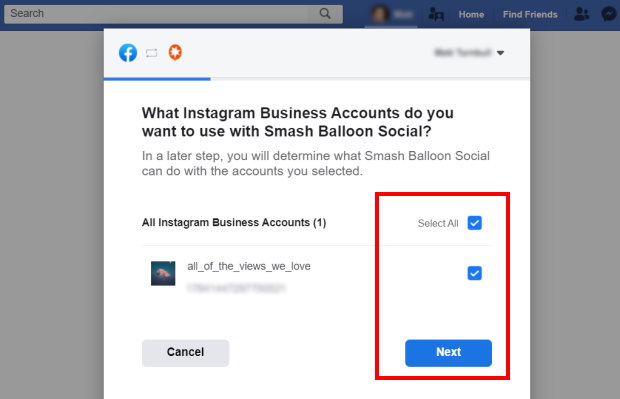 connect to Instagram business