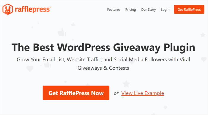 best wordpress giveaway plugin rafflepress