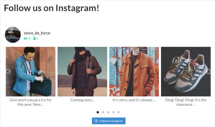 example instagram timeline feed