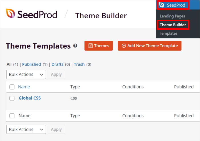 open seedprod theme builder