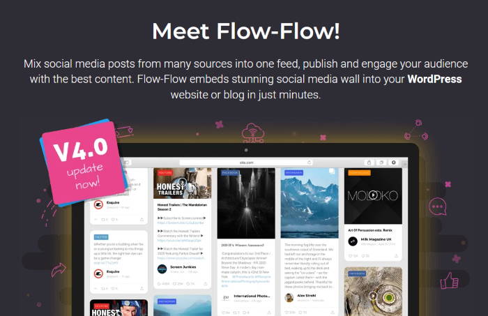 flow flow social media feed aggregator