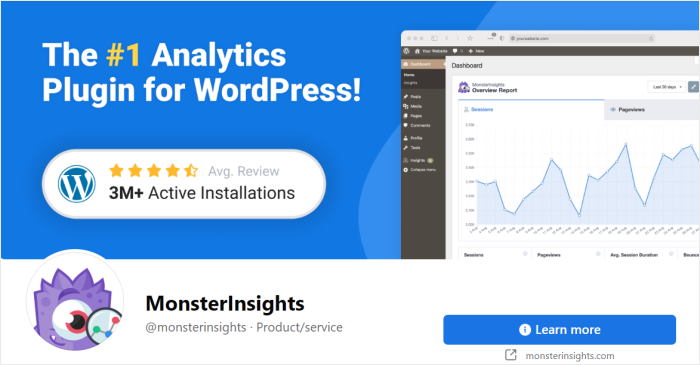 monsterinsights facebook header example