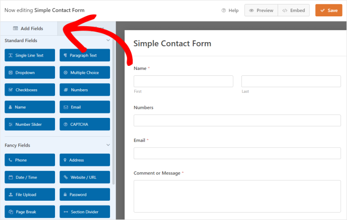 add new fields contact us form widget