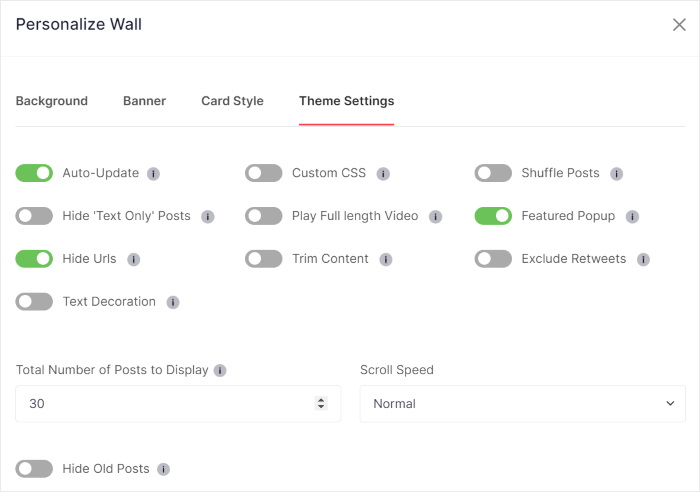 customization options example taggbox
