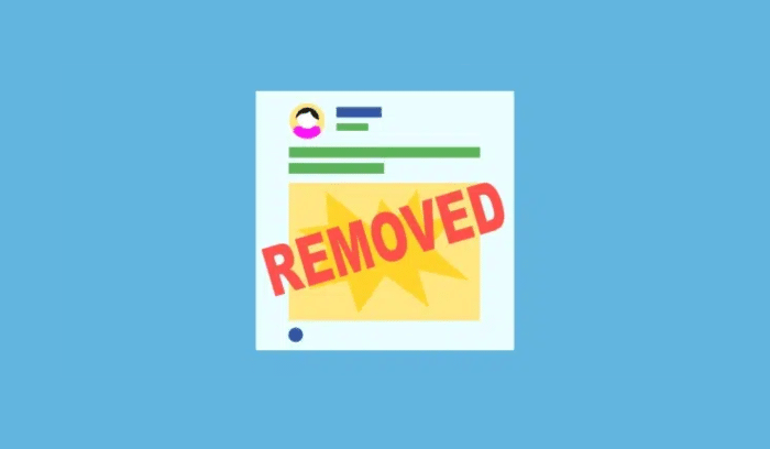 your facebook page can be removed
