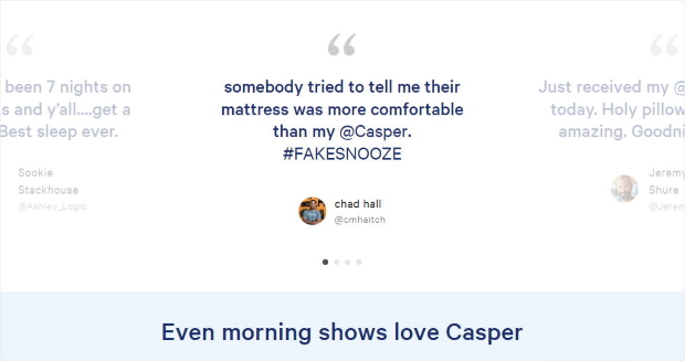 twitter reviews freed for casper mattress