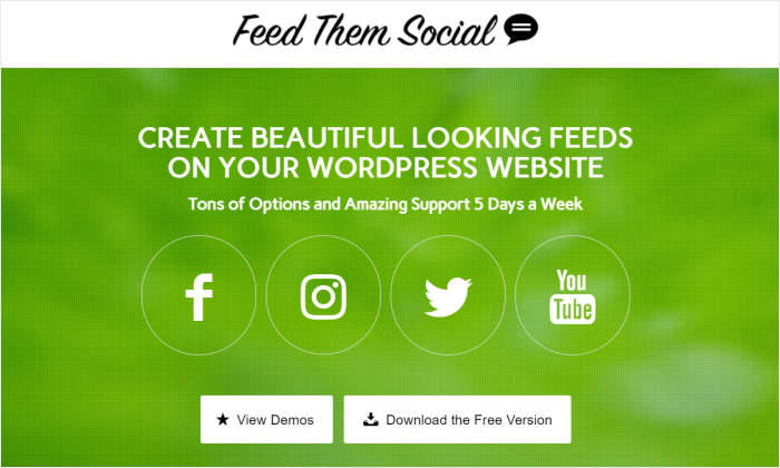 feed them social homepage