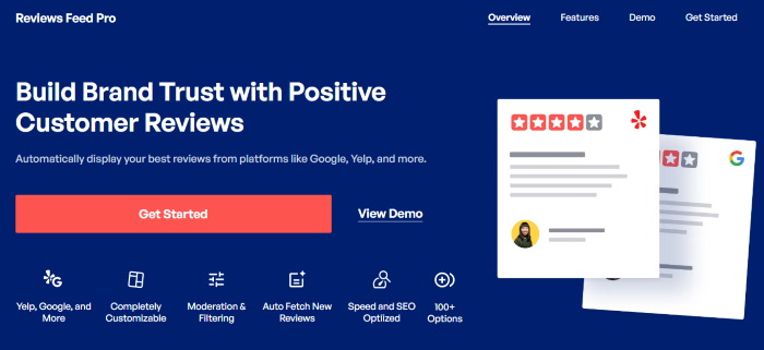 reviews feed pro homepage
