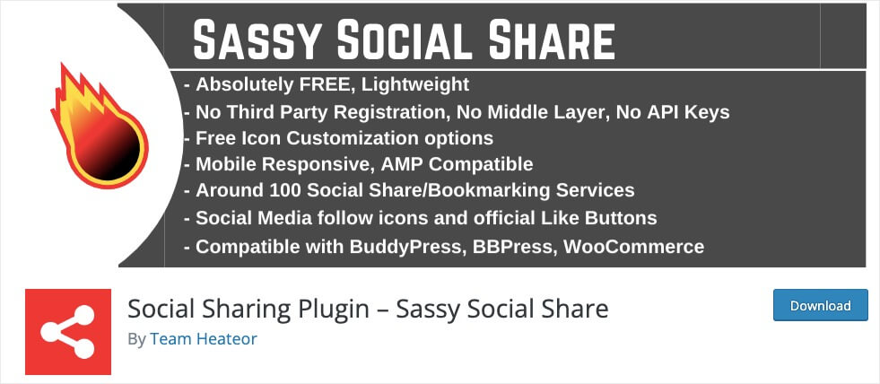 social media plugin for sharing