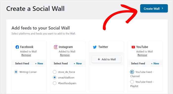 easy social wall creation