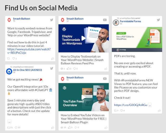 social wall example